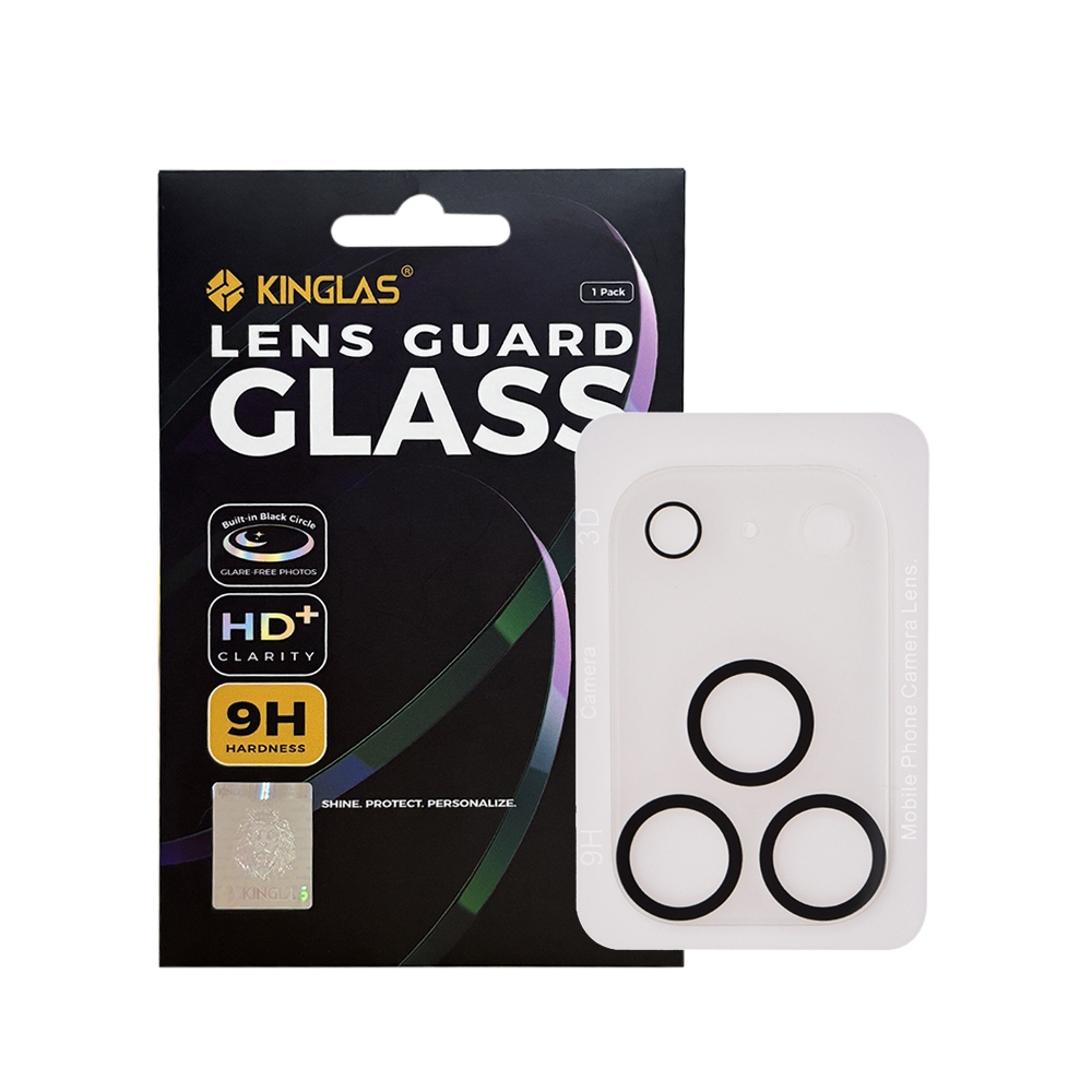 iPhone 17 Pro Kinglas 3D Full Coverage Silk Printing Camera Lens Protector