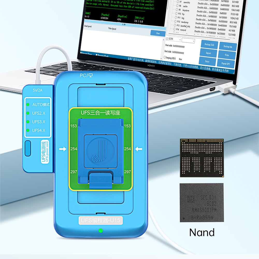 JC U15 UFS Programmer for 15 / 15 Plus / 15 Pro / 15 Pro Max