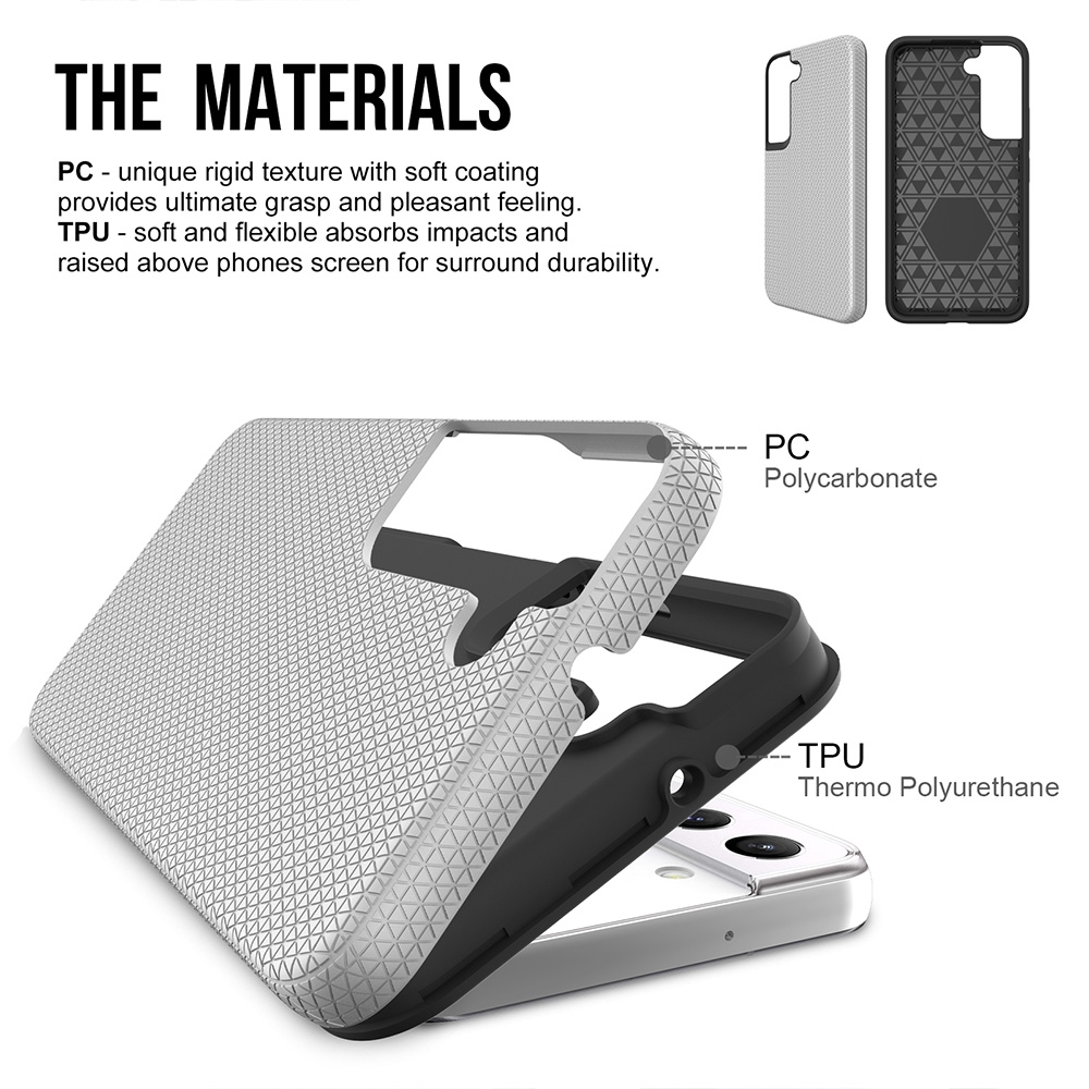 Rhinos Rugged Shockproof Case for Samsung Galaxy S22 Plus-Rose Gold