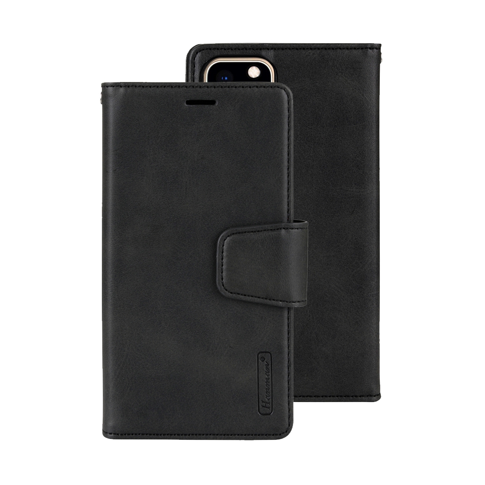 Hanman 2 in 1 Detachable Magnetic Flip Leather Wallet Cover Case for iPhone 11-Navy