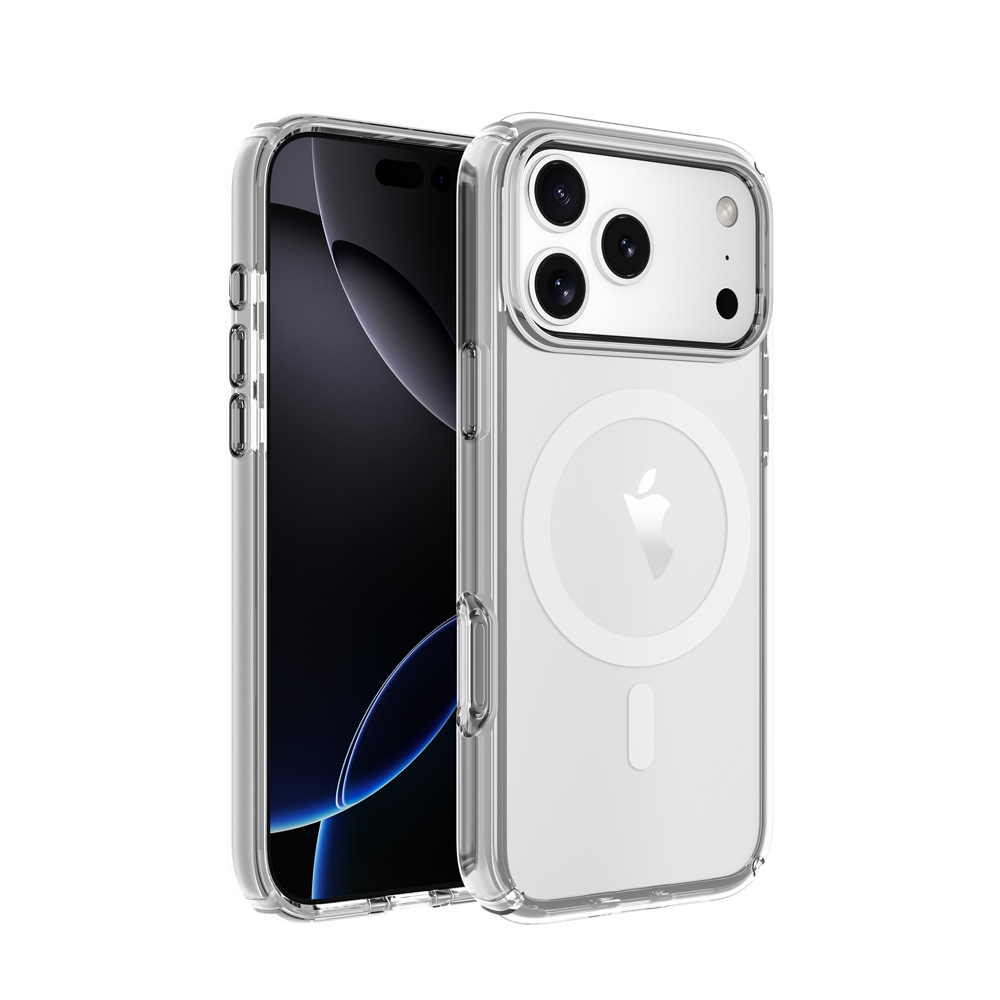 UTIA Ultimake Shockproof Transparent Magsafe Cover Case for iPhone 17 Pro Max-Shiny Clear