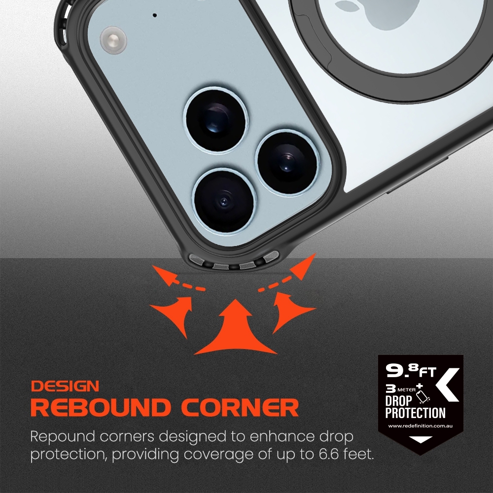 REDEFINE Rebound Drop Protection Magsafe Case for iPhone 17 Air-Black