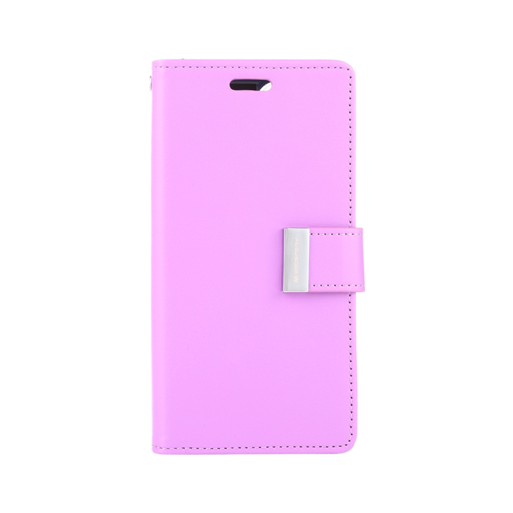 Mercury Rich Diary Case for iPhone 15 Pro Max-Gold