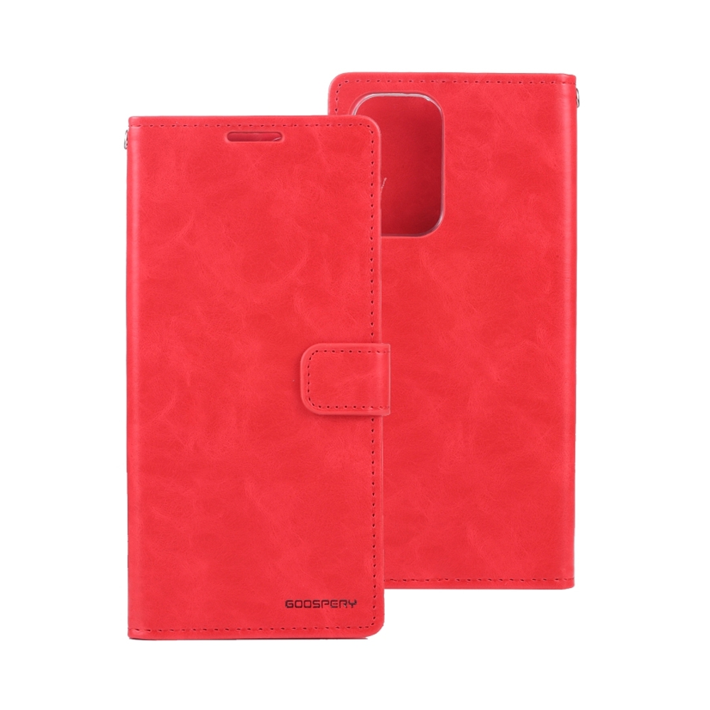 Mercury Blue Moon Diary Cover Case for Samsung Galaxy A23 4G-Red