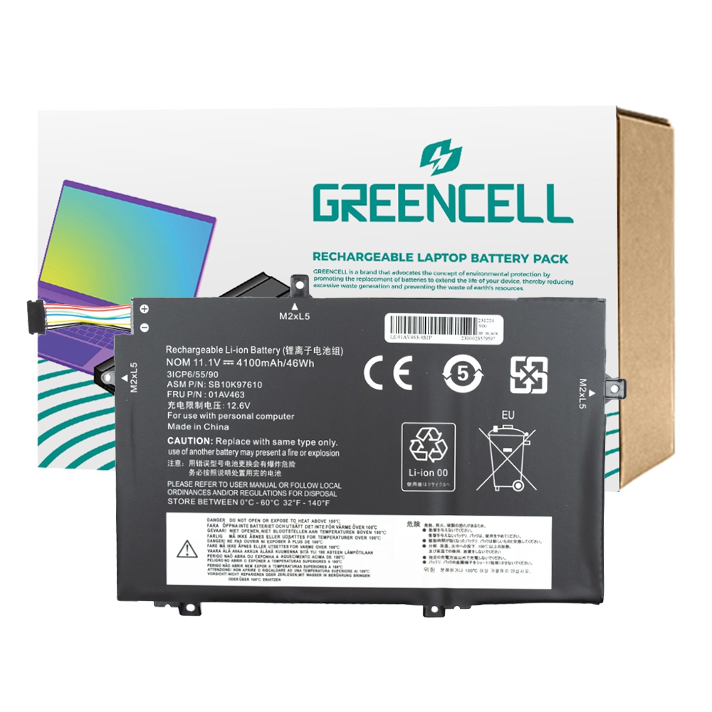 Greencell Battery 01AV463*Lenovo ThinkPad L480 / L580