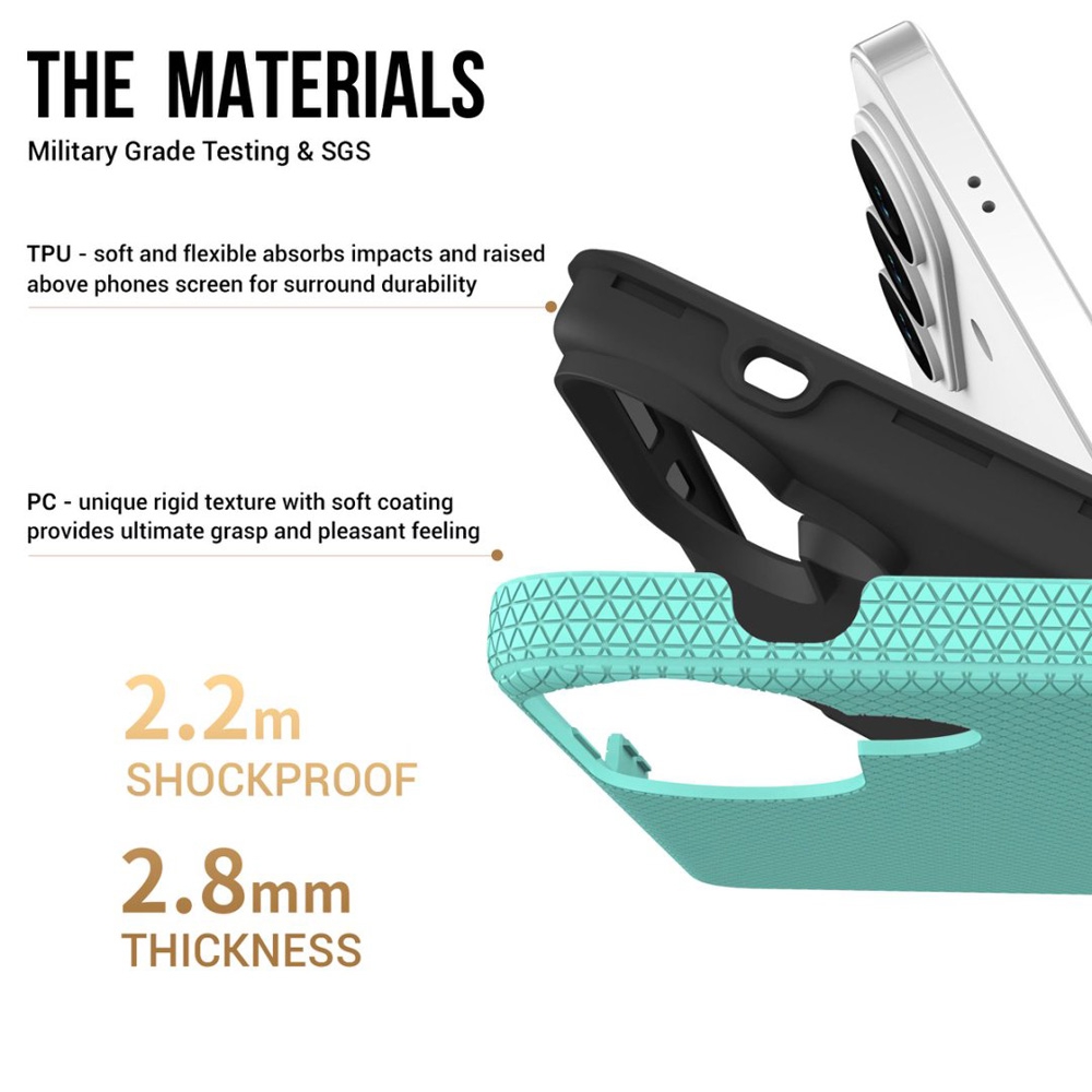 Rhinos Rugged Shockproof Case Cover With Magnetic Ring for Samsung Galaxy S26 Plus-Mint