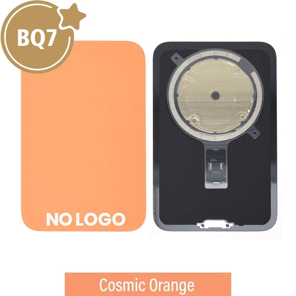 BQ7 Rear Cover Glass With Magsafe Magnet for iPhone 17 Pro Max (NO LOGO)-Cosmic Orange