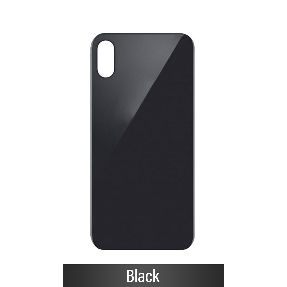 Rear Glass With 3M Adhesive Replacement for iPhone XS-Black