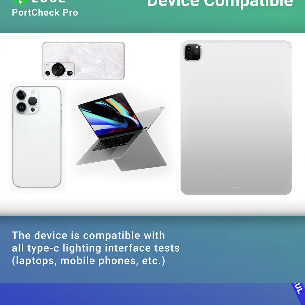 2UUl PW31 PortCheck Pro 5V / 2A Type-C / Lighting Interface Automatic Tail Plug Detector