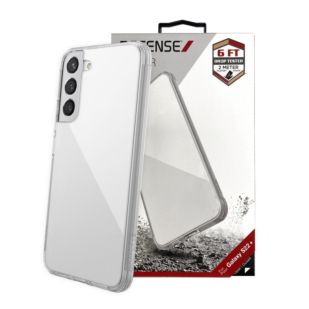 X-doria Original Defense Shield Case Cover for Samsung Galaxy S22 Plus-Clear