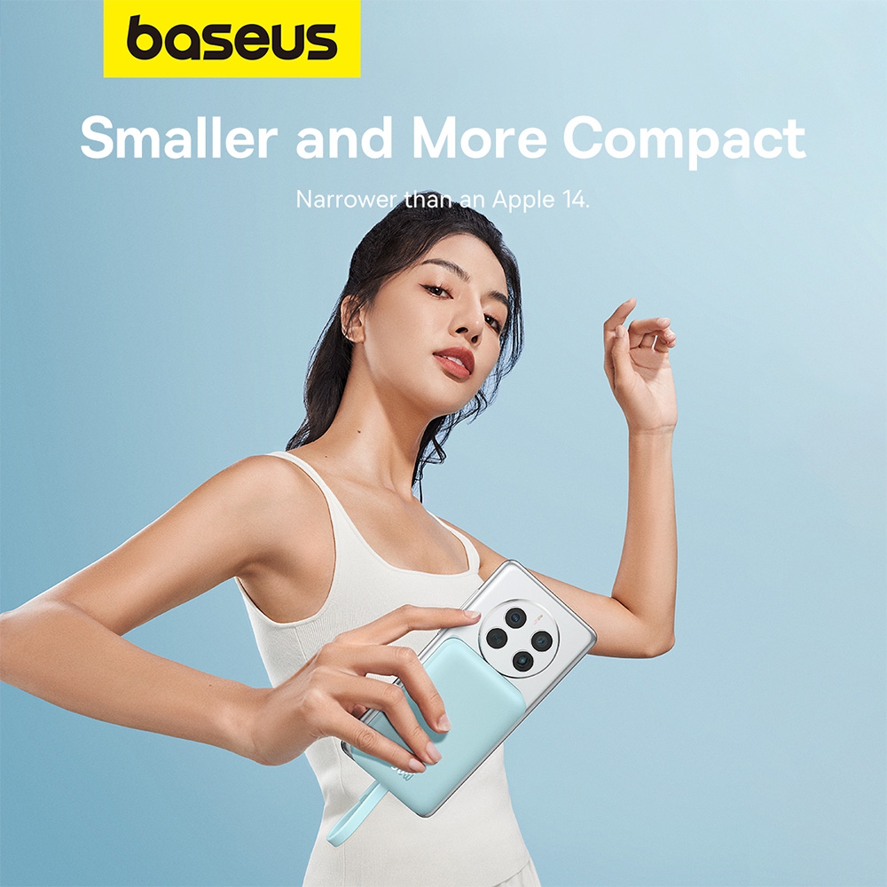 Baseus Magnetic Mini Wireless Fast Charge Power Bank Type-C Edition 10000mAh 30W-White