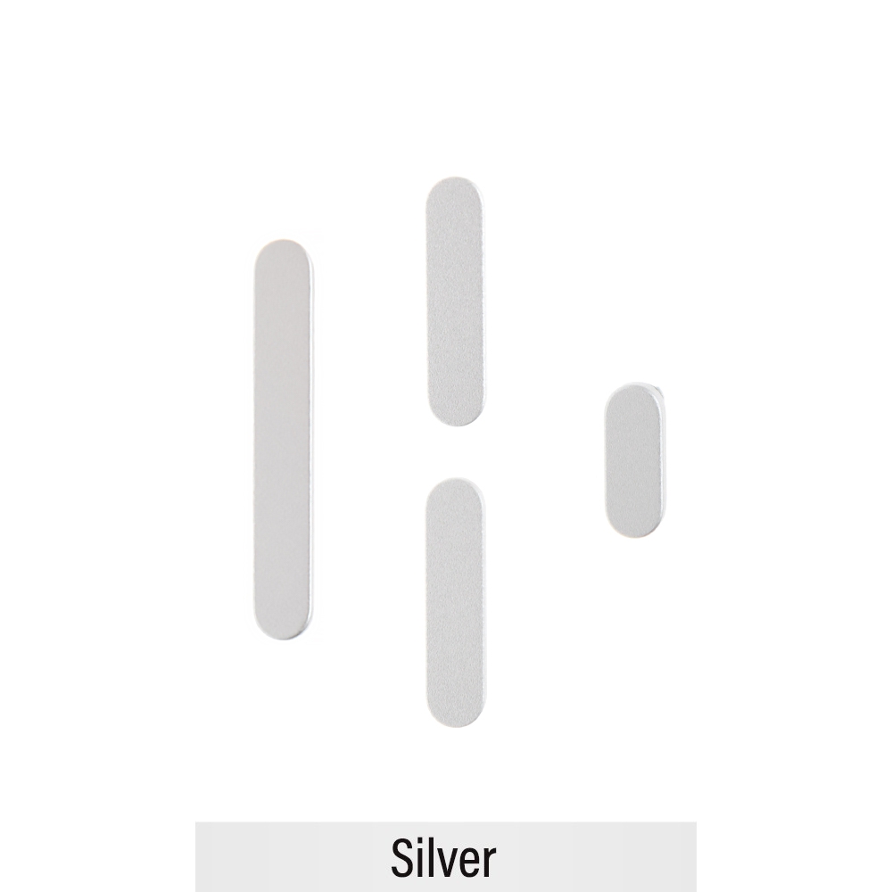 Power & Volume Button Set for iPhone 17Pro / 17 Pro Max -Silver