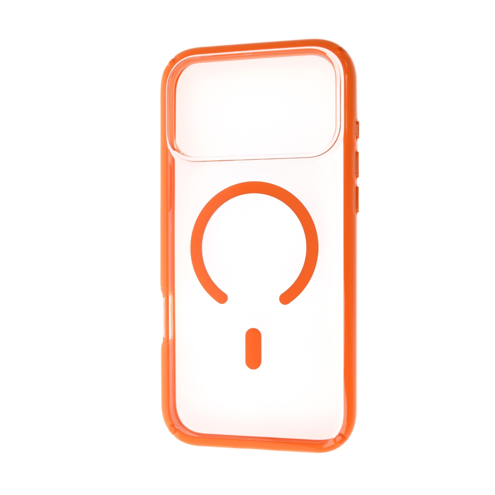 iPhone 17 Pro Dual Color UTIA Ultimake Shockproof Transparent Case Cover With Magnetic Ring-Black