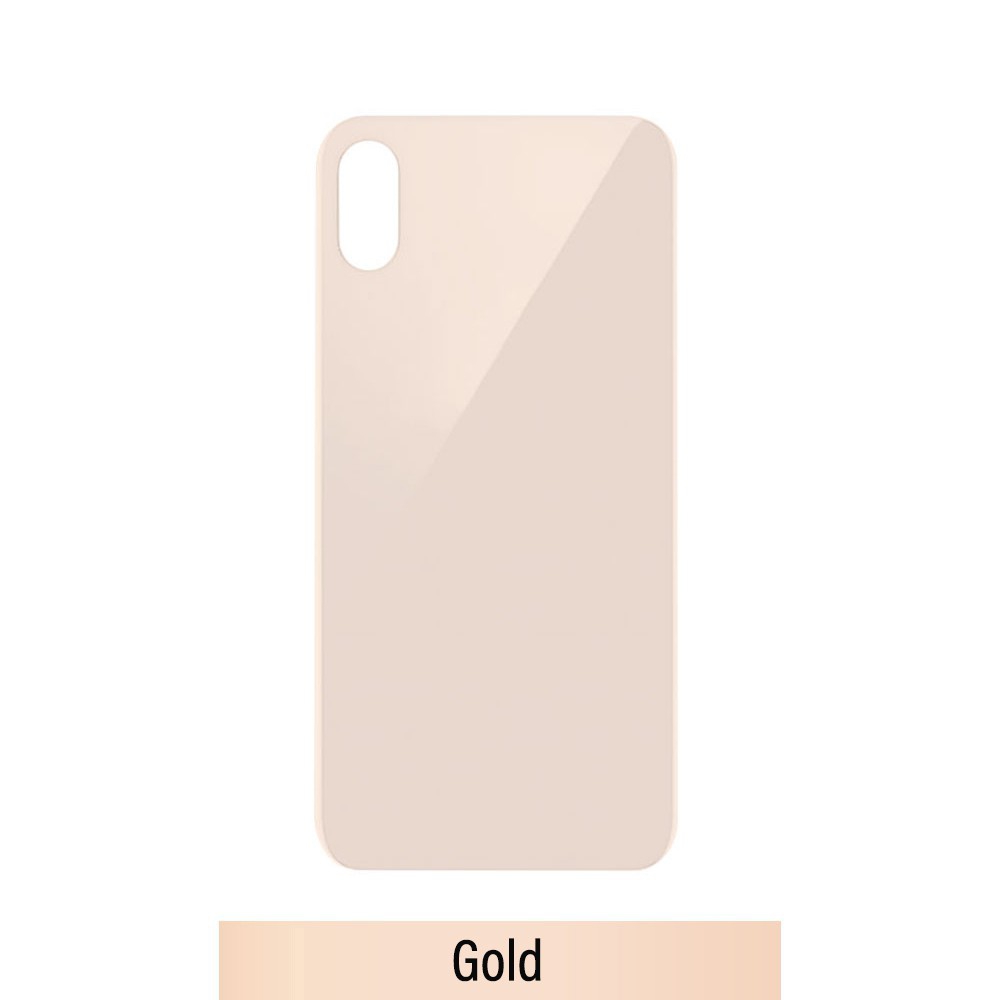 Rear Glass With 3M Adhesive Replacement for iPhone XS-Gold
