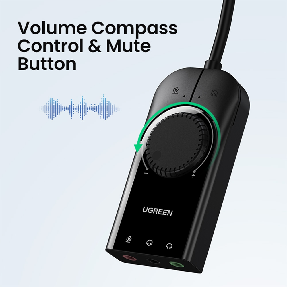 UGREEN CM129 USB External Stereo Sound Adapter 15cm