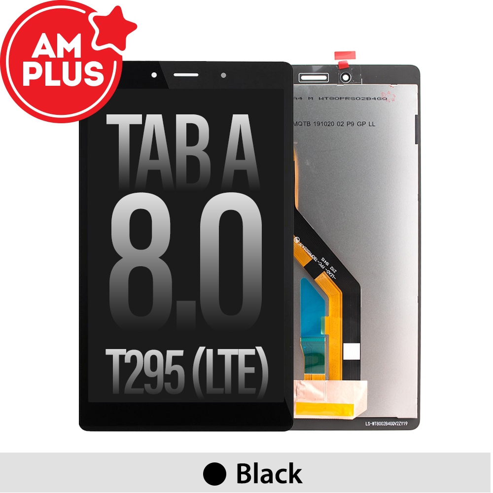 AMPLUS OLED Assembly Replacement (Big IC) for Samsung Galaxy Tab A 8.0 (2019) T295 (LTE)-Black