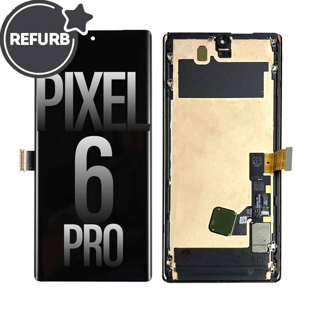 FULL ORIGINAL OLED Screen Digitizer with Bezel Frame and Fingerprint Sensor for Google Pixel 6 Pro