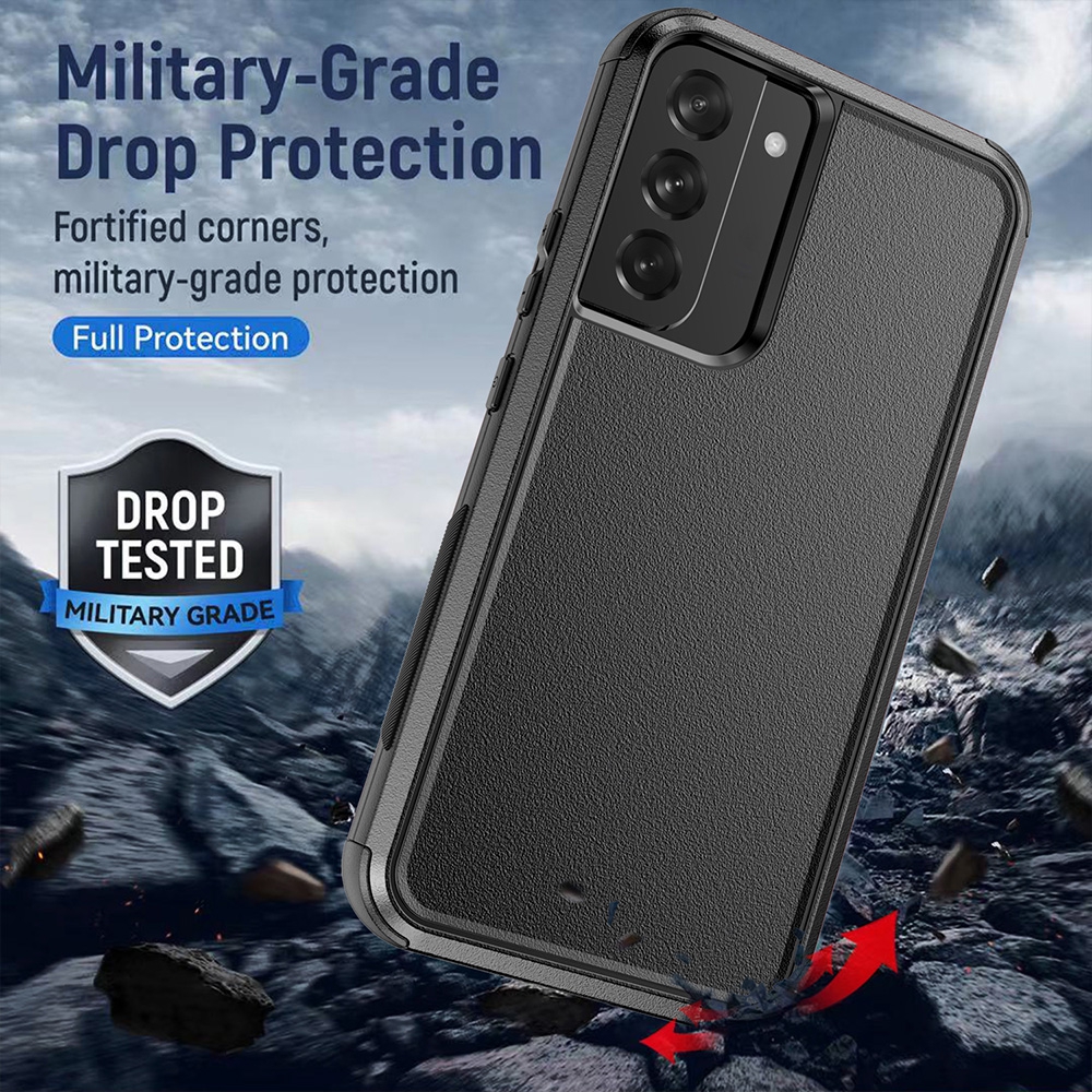 Re-Define Premium Shockproof Heavy Duty Armor Case Cover for Samsung Galaxy S22 Plus-Black
