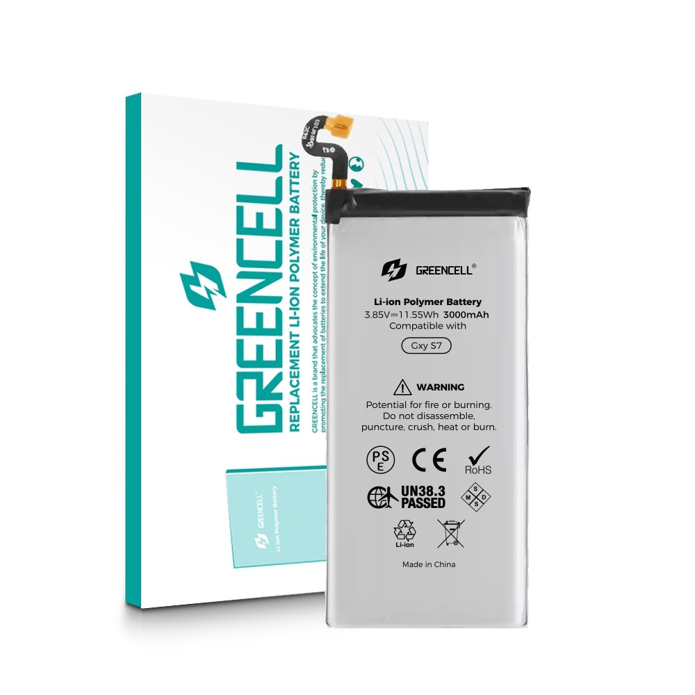 Greencell Samsung Galaxy S7 G930 Replacement Battery with Adhesive Strips 3000mAh