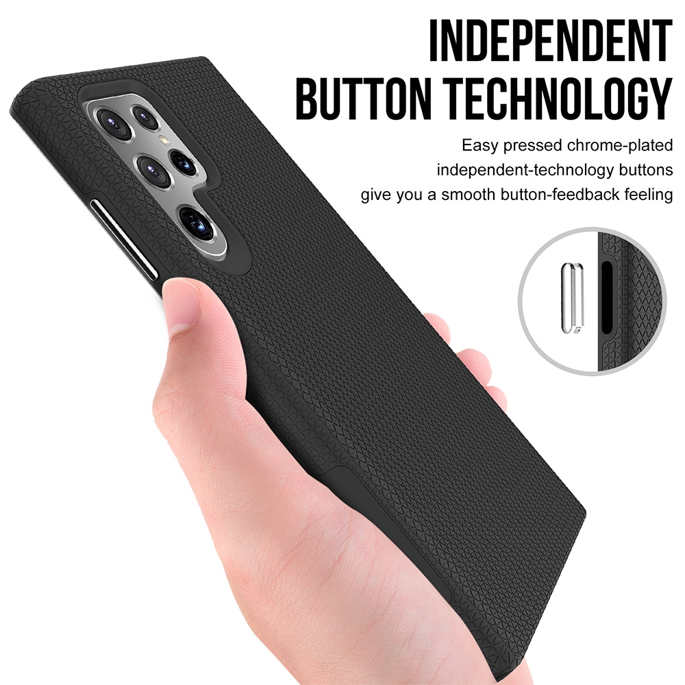 Rhinos Rugged Shockproof Case for Samsung Galaxy S22 Ultra-Rose Gold