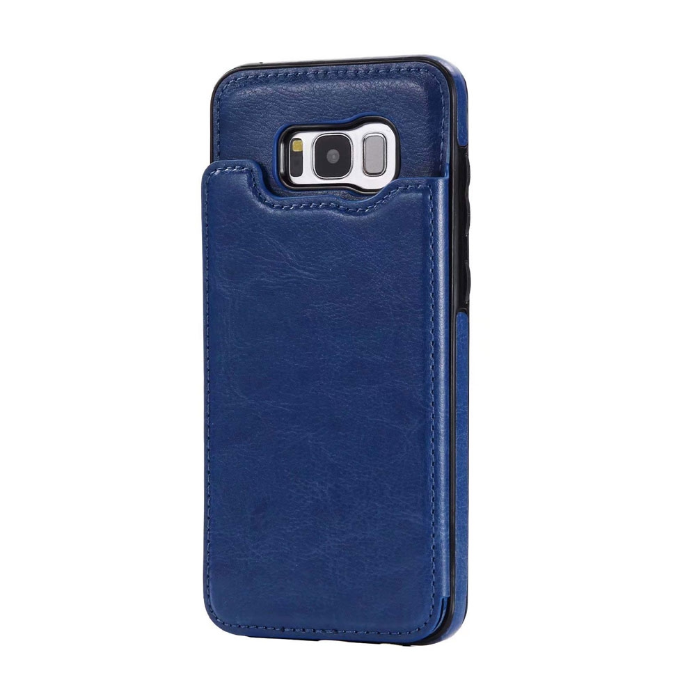 Back Flip Leather Wallet Case Cover for Samsung Galaxy S8 Plus-Rose Gold