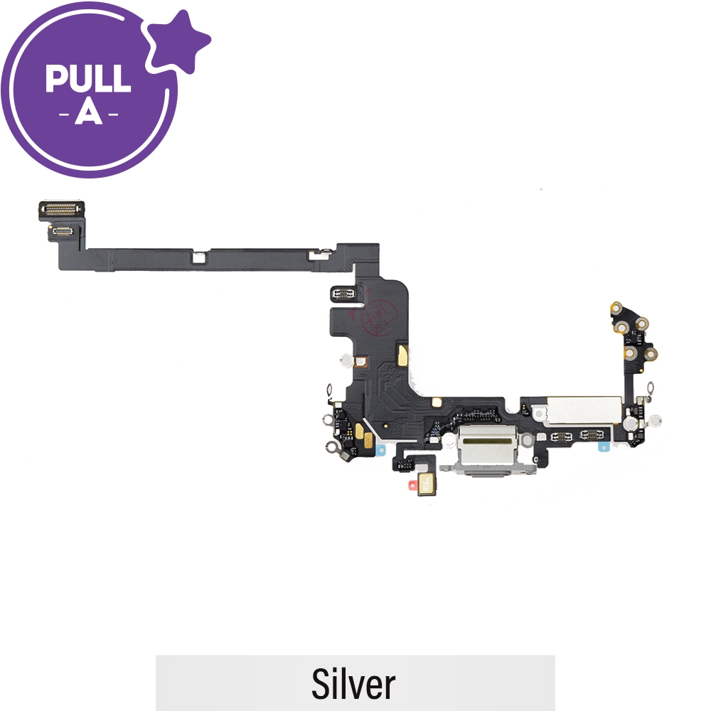 Charging Port for iPhone 17 Pro (Chinese/Nano-SlM Version) (PULL-A)-Silver 