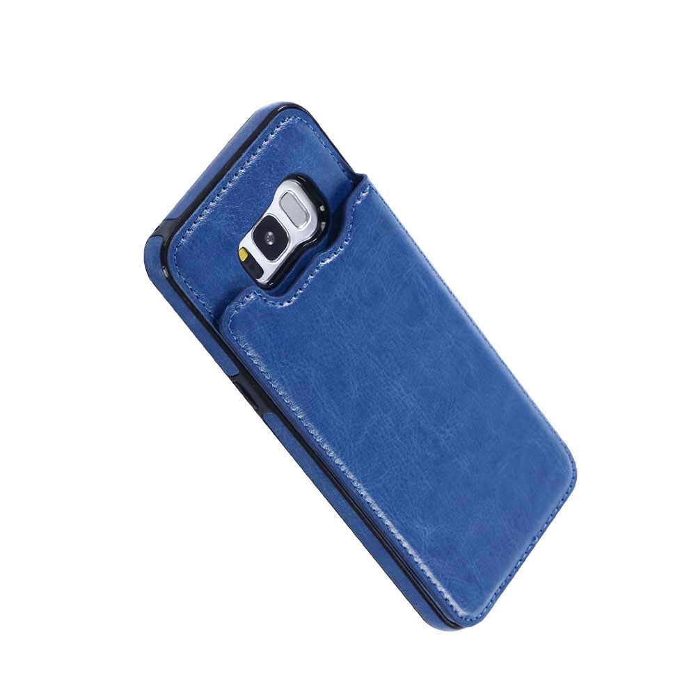 Back Flip Leather Wallet Case Cover for Samsung Galaxy S8 Plus-Rose Gold