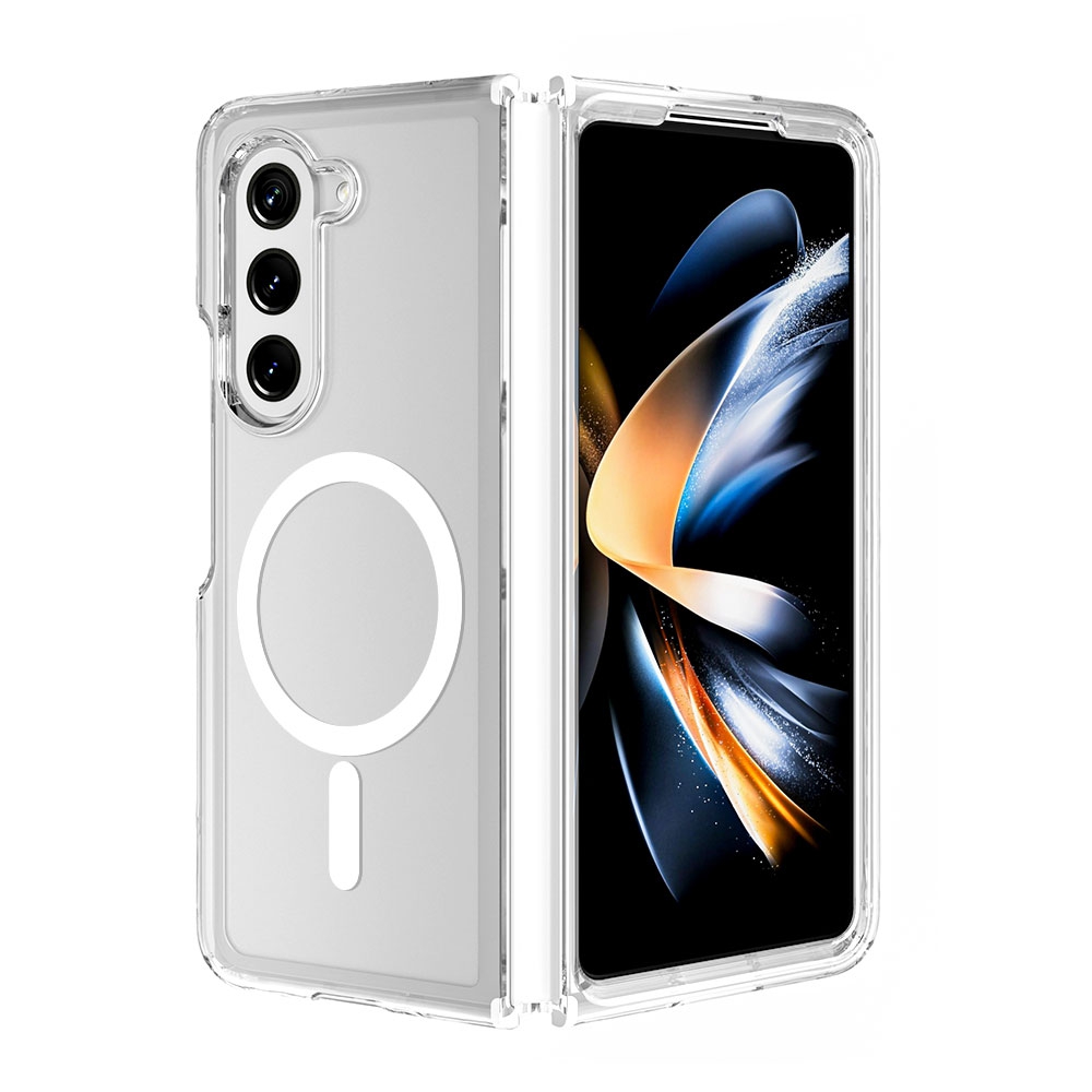 Ultimake Shockproof Transparent Case Cover With Magnetic Ring*Samsung Galaxy Z Fold7-Transparent