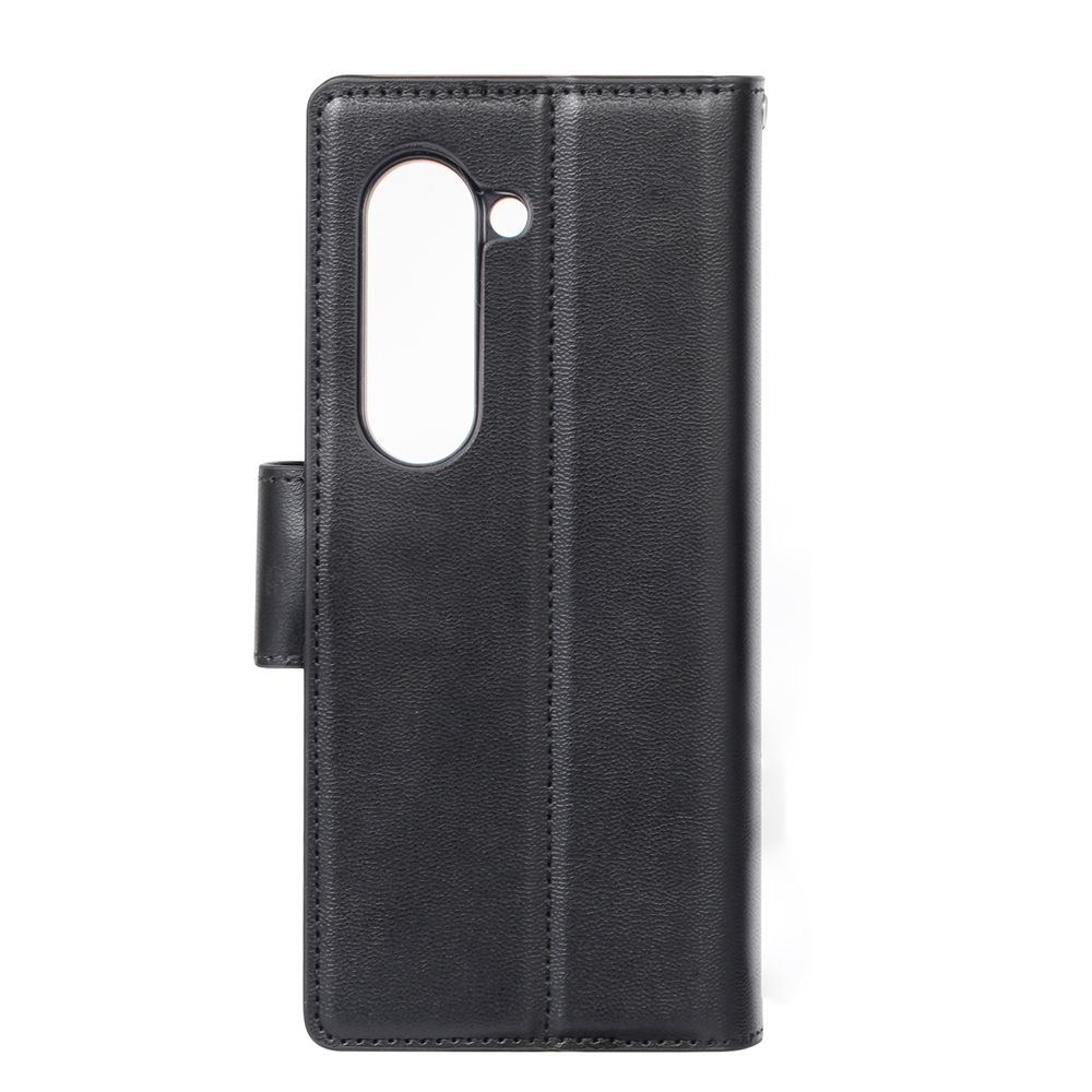 Hanman PU Flip Leather Wallet Case for Samsung Galaxy Z Fold 7-Rose Gold