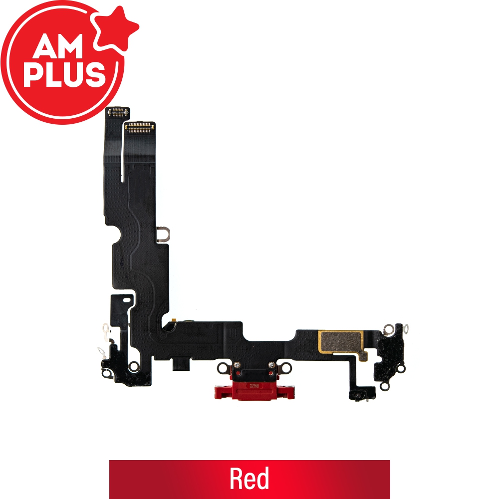 AMPLUS Charging Port for iPhone 14 Plus-Red