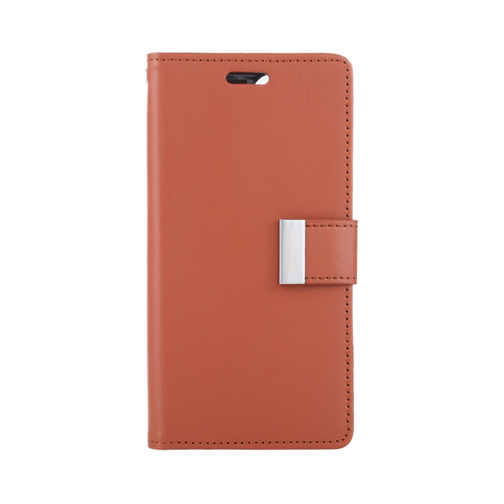 Mercury Rich Diary Case for iPhone 15 Pro Max-Gold