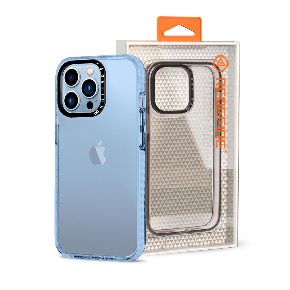 Transparent Candy Color Frame Shockproof Cover Case for iPhone 14 Plus-Black