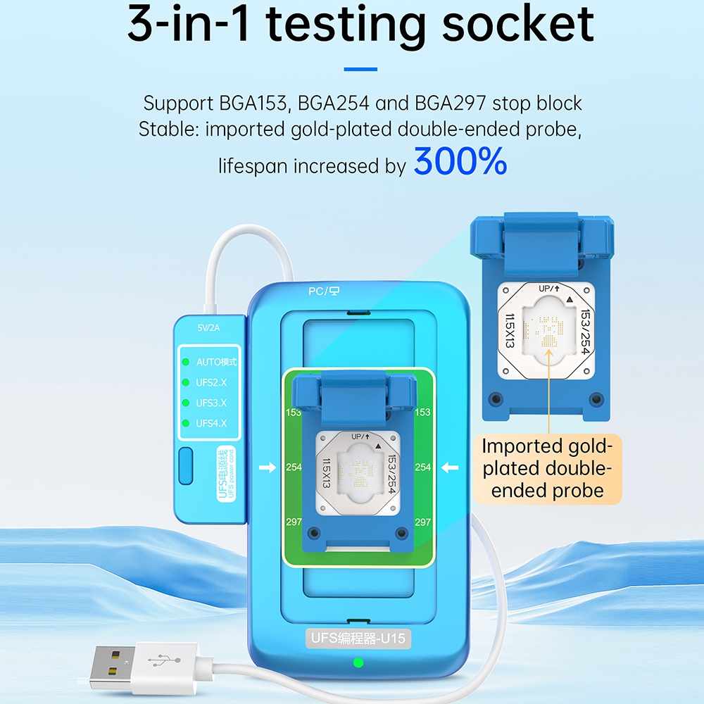 JC U15 UFS Programmer for 15 / 15 Plus / 15 Pro / 15 Pro Max