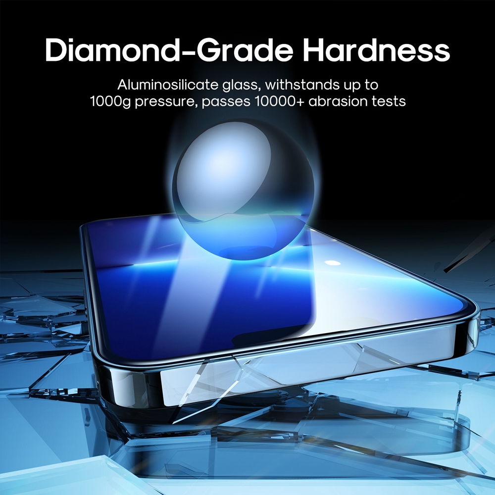 iPhone 16 Pro / 17 / 17 Pro Kinglas 2.5D Full Coverage Silk Printing Privacy Tempered Glass Screen Protector