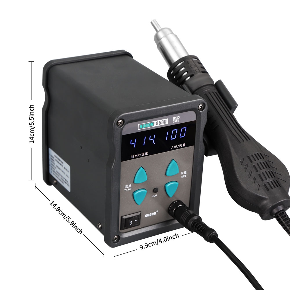 SUGON 858D Heat Gamo Air Gun Heating Element Soldering Iron Station (Straight Wind)