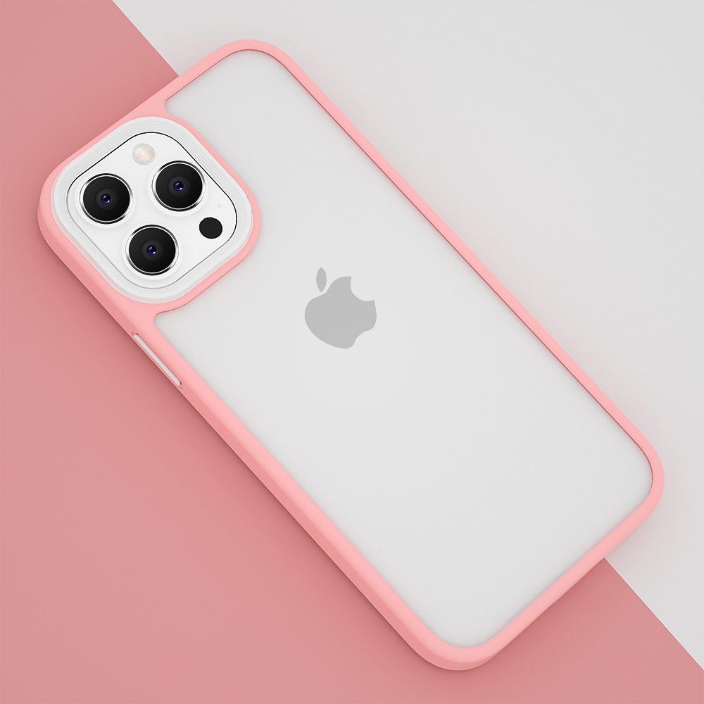 Candy Color Shockproof Hybrid Bumper Case Cover for iPhone 13-Blue