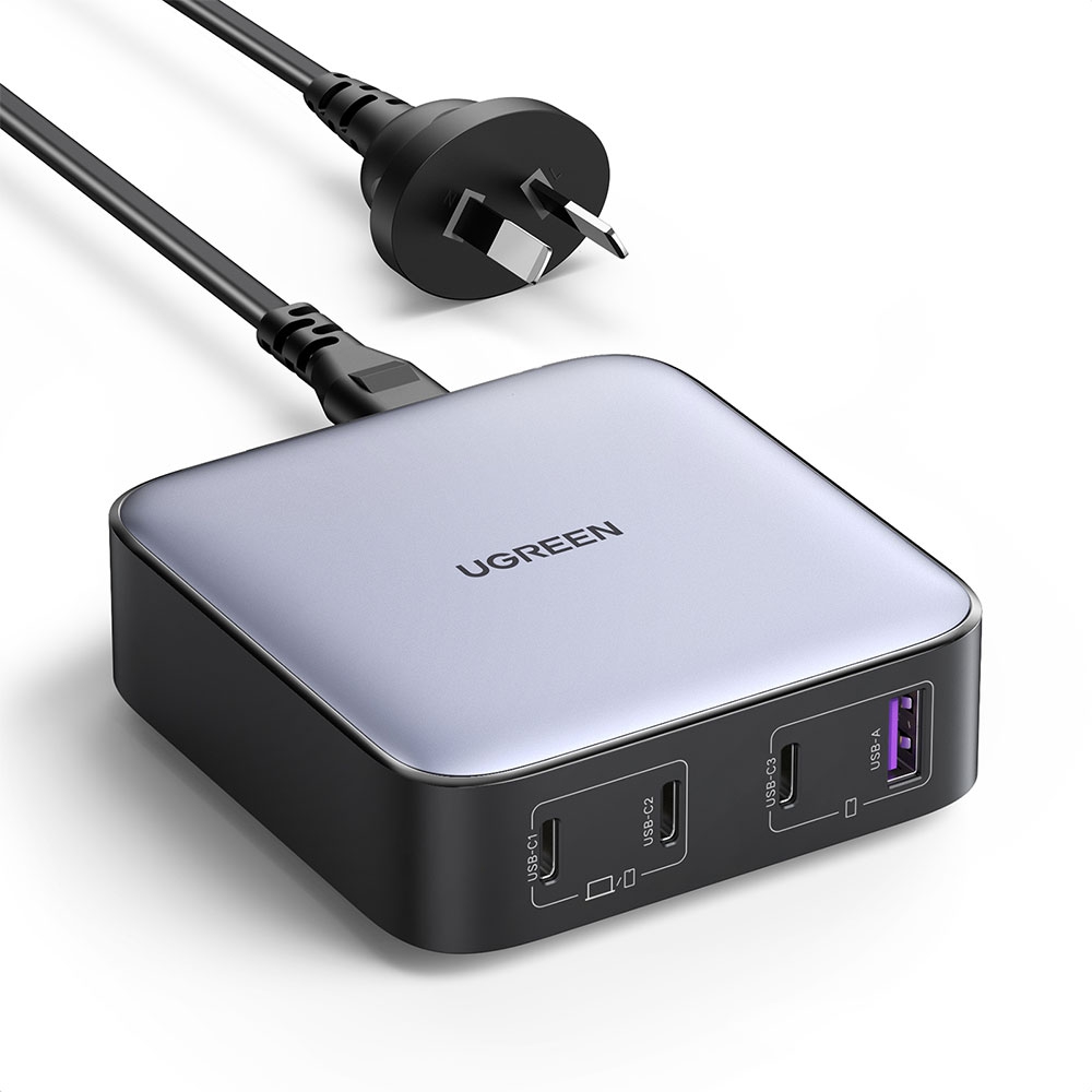 UGREEN CD328 Nexode 100W 4-Port PD GaN Fast Charger (3 x USB-C, 1 x USB-A)