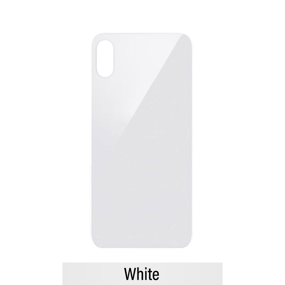Rear Glass With 3M Adhesive Replacement for iPhone XS-White