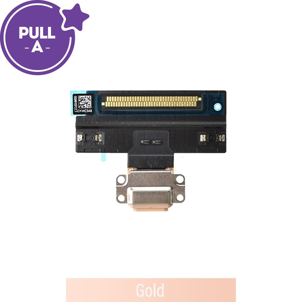 Charging Port with Flex Cable for iPad Air (2019) (PULL-A)-Gold