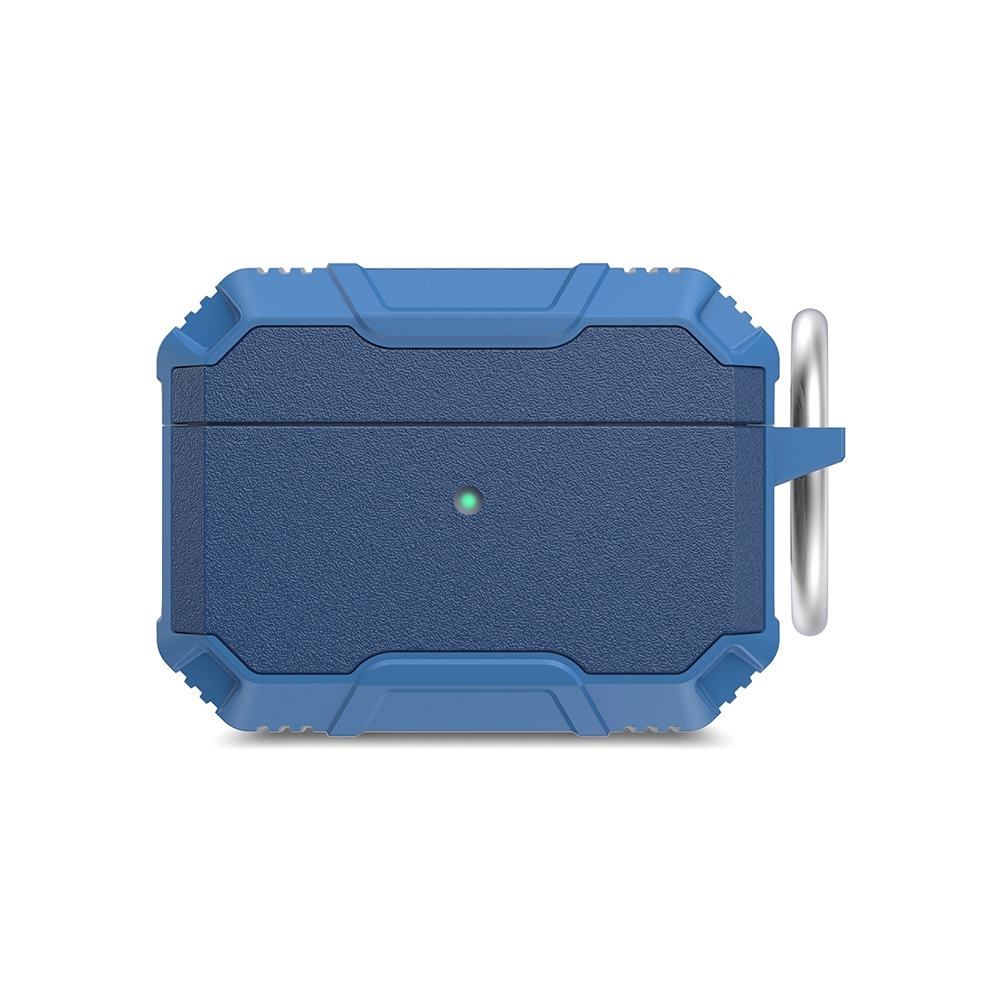 Shockproof Robot Armor Hard Plastic Case for AirPods 4-Navy