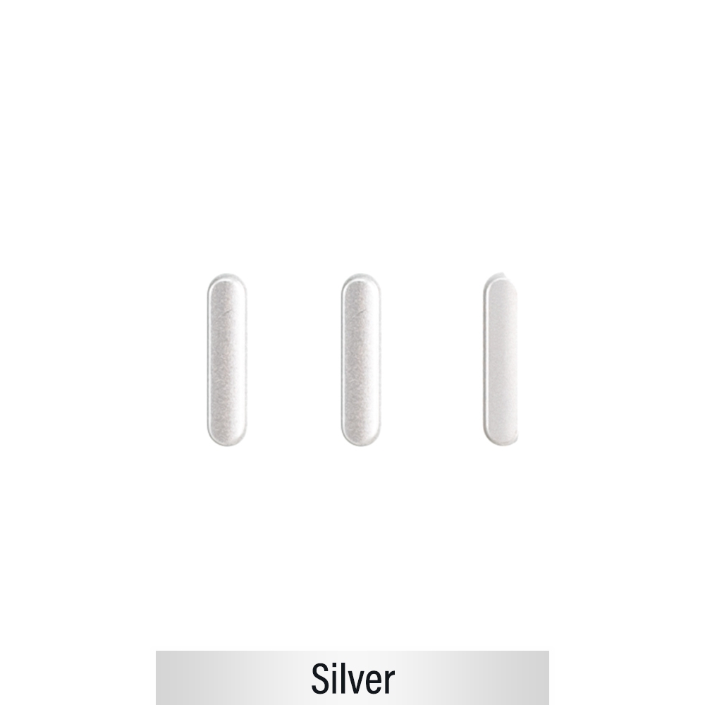 Power & Volume Button Set for iPad Air (2019) / iPad Pro 10.5 (2017) / iPad Pro 12.9 (2017)-Silver