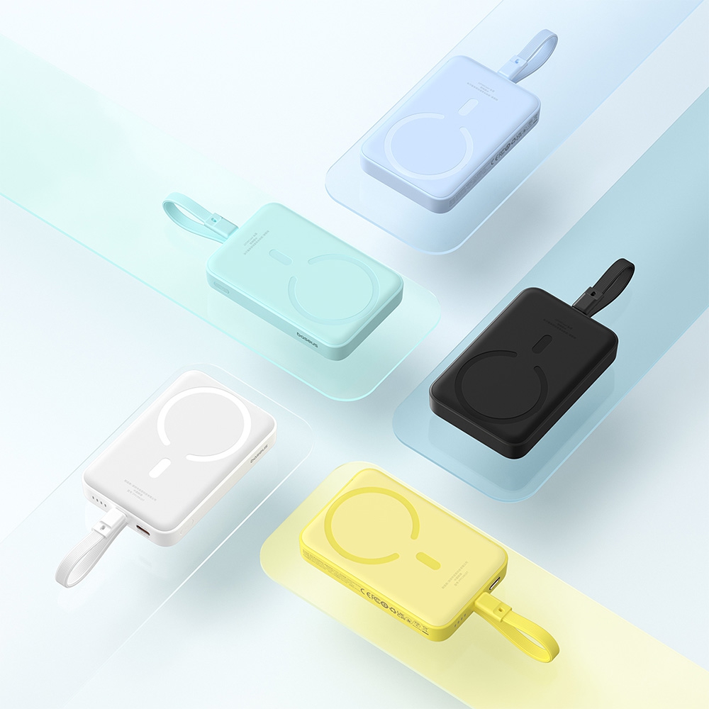 Baseus Magnetic Mini Wireless Fast Charge Power Bank Type-C Edition 10000mAh 30W-White