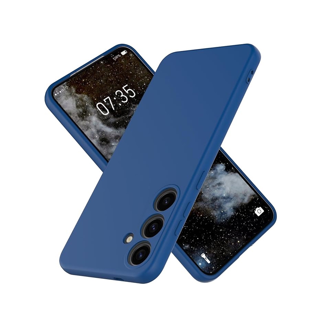 Liquid Silicone Case Cover for Samsung Galaxy S25 Edge-Green