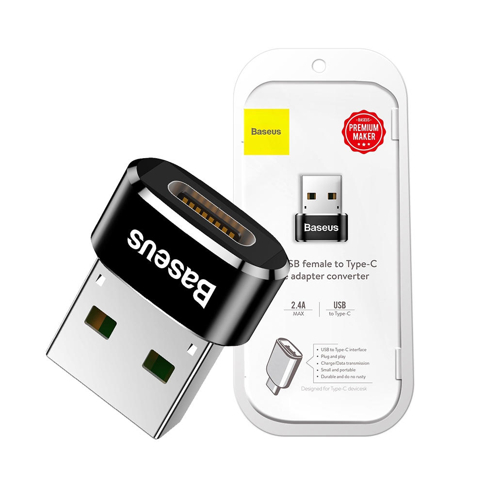 Baseus Mini Type-C Female to USB Male Adapter Converter