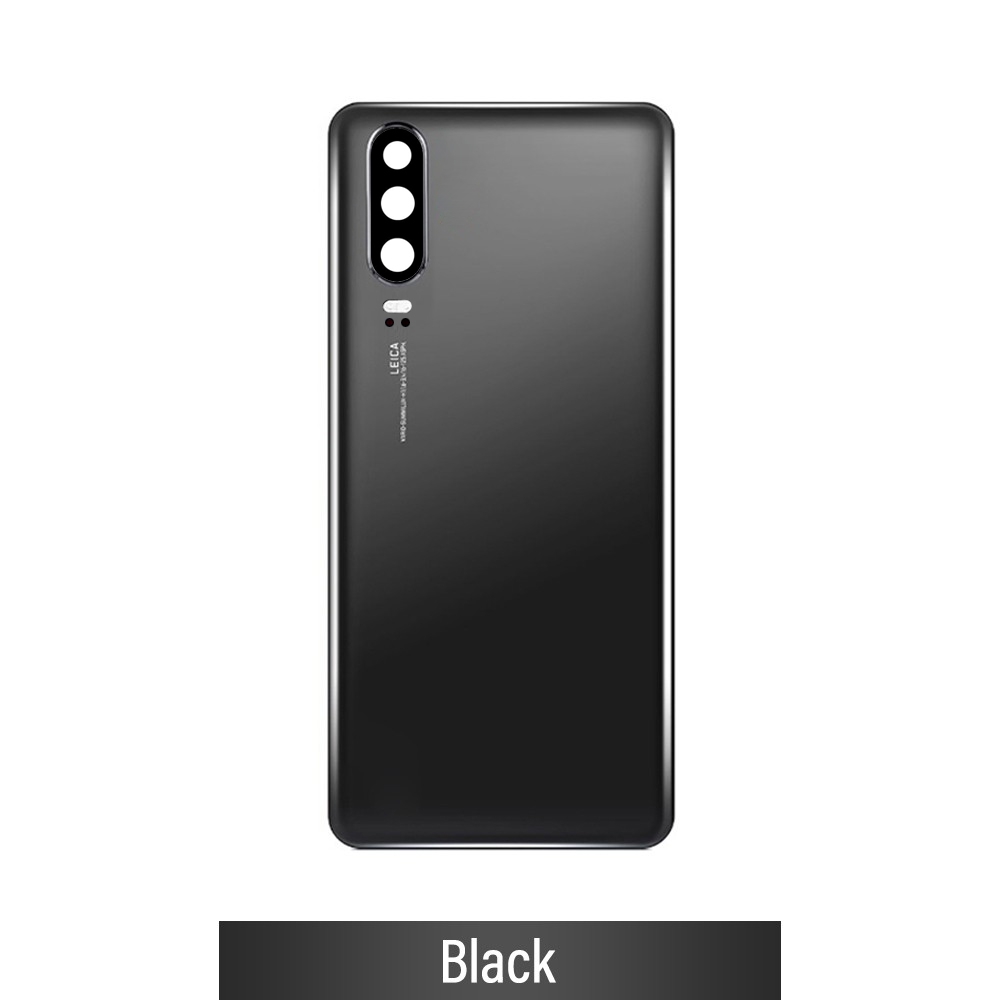 Rear Cover Glass with Camera Lens for Huawei P30-Black