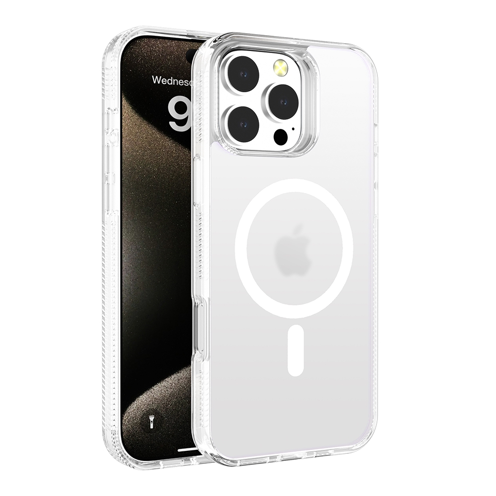 iPhone 16 Pro Redefine Frosted Matte Shockproof Case Cover With Magnetic Ring