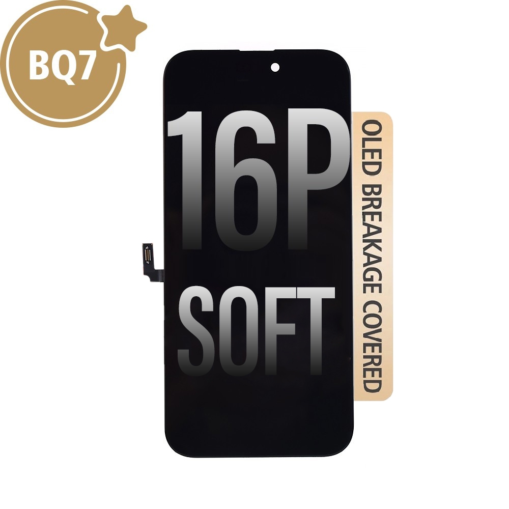 BQ7 Soft OLED Assembly for iPhone 16 Plus Screen Replacement (Compatible for IC chip transfer)