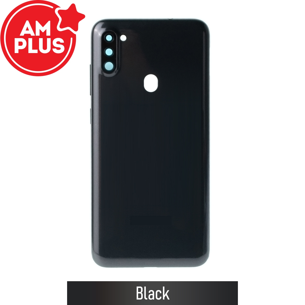 AMPLUS Rear Cover Glass For Samsung Galaxy A11 A115F-Black