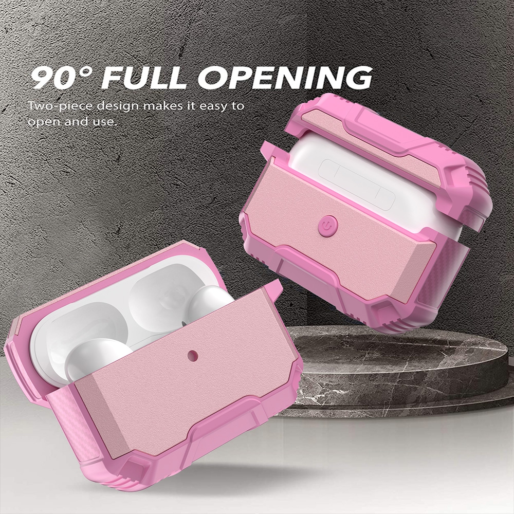 Shockproof Robot Armor Hard Plastic Case for AirPods Pro-Mint
