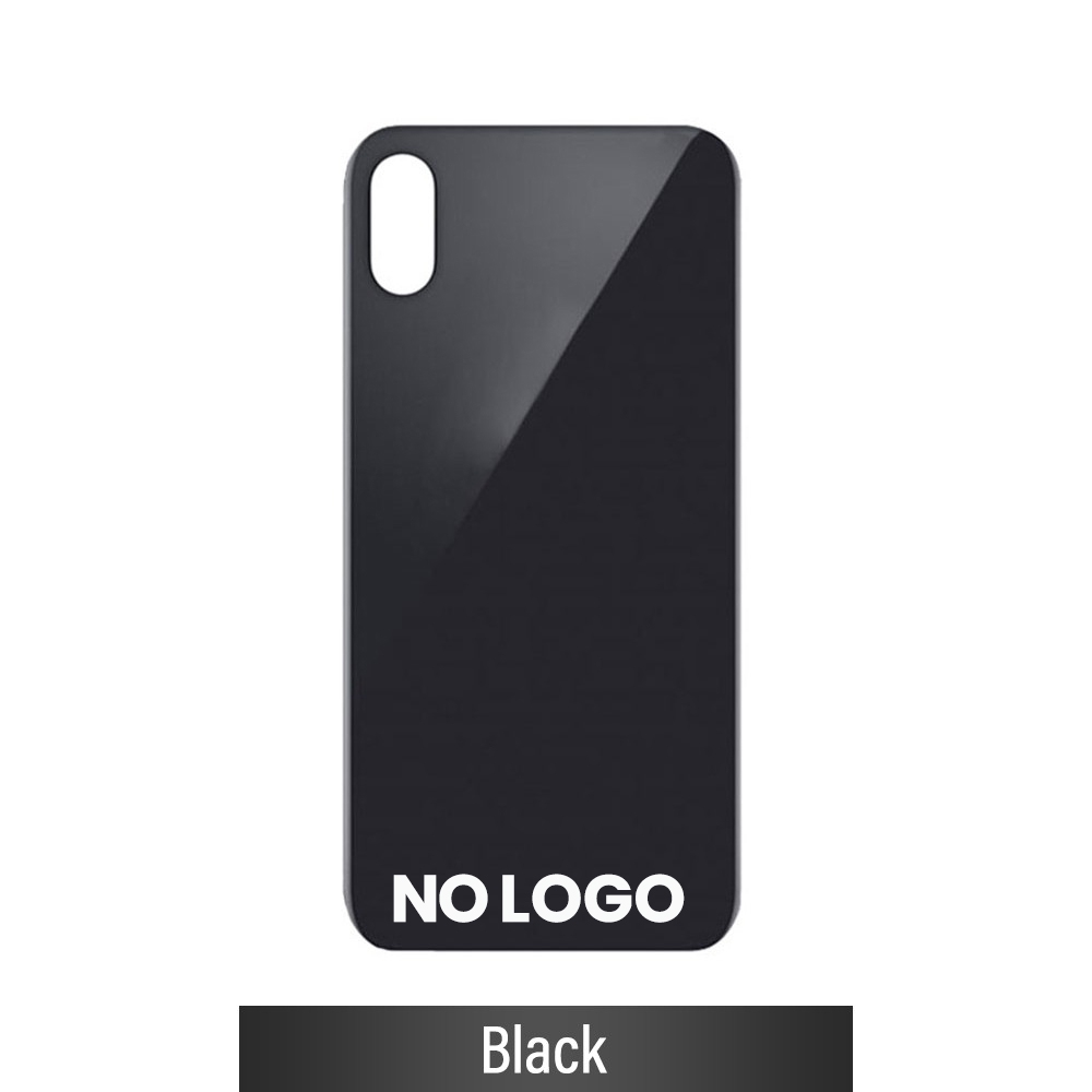 Rear Glass With 3M Adhesive Replacement for iPhone XS (NO LOGO)-Black